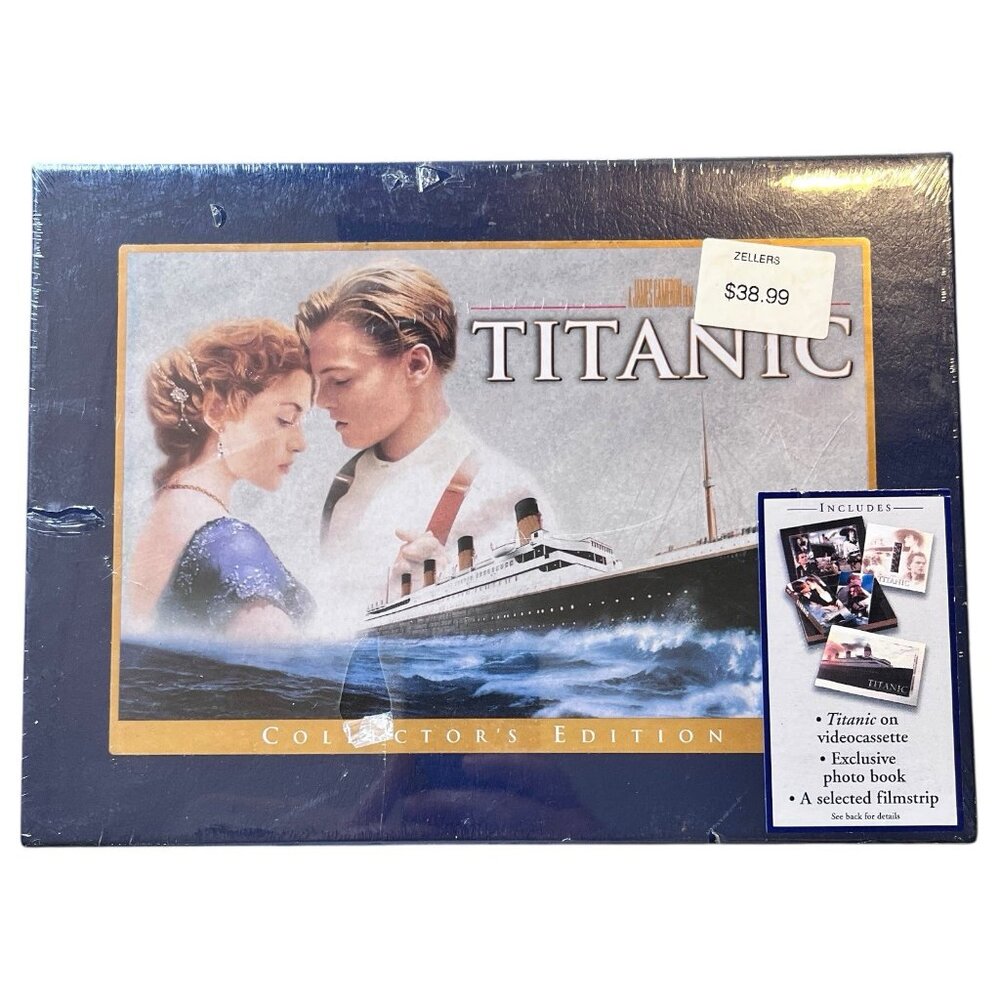 Titanic Collector's Edition‎ Gift Box Set VHS Video Sealed Dicaprio, Cameron